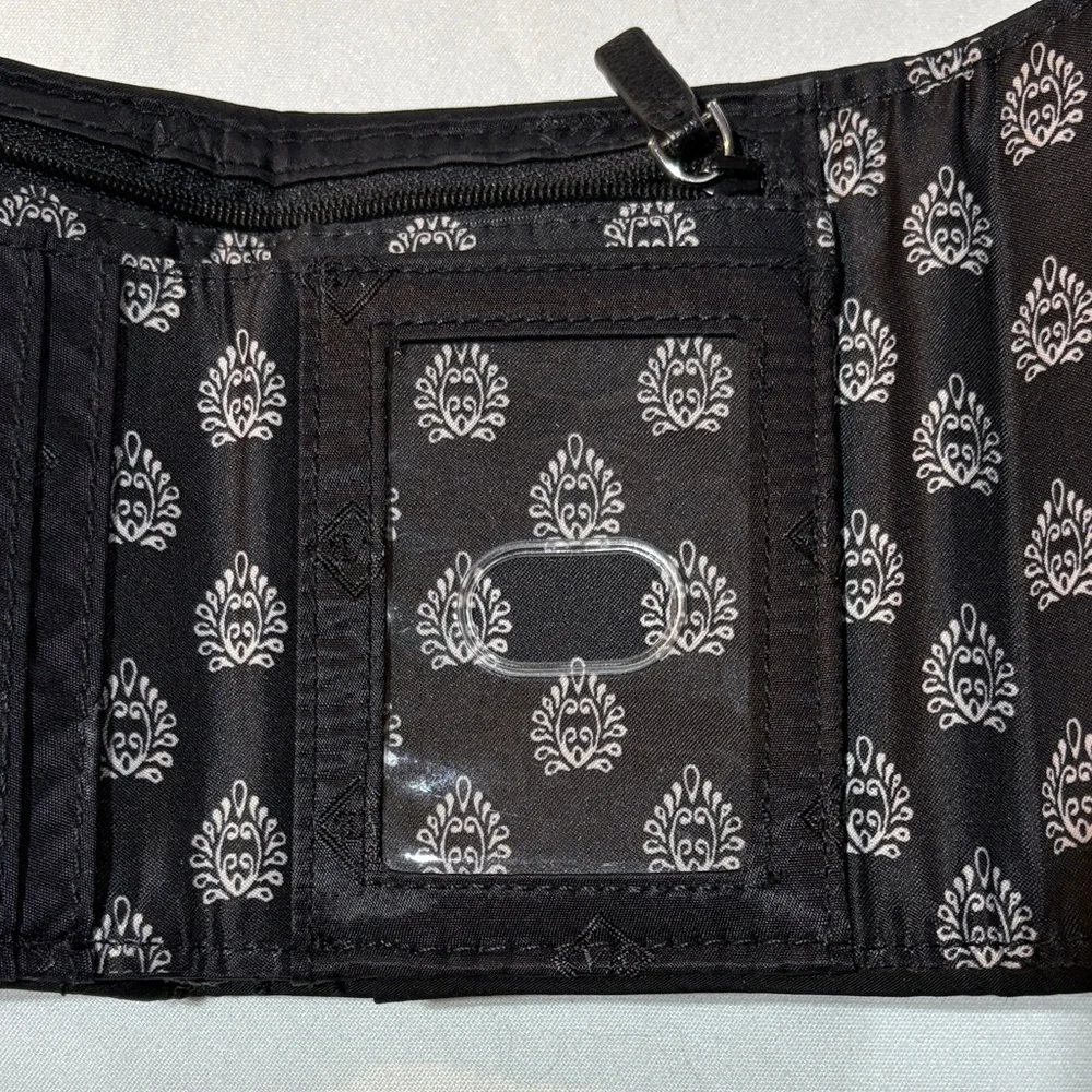 Vera Bradley RFID Tri-Fold Wallet Snow Lotus pattern EC - Picture 7 of 10